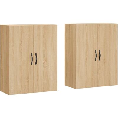 vidaXL Wandgemonteerde Kasten Sonoma Eik 2 stuks - Kast vidaXL Wandgemonteerde Kasten Sonoma Eik 2 stuks - Kast
