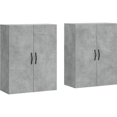 vidaXL Wohnzimmerschrank - Moderne Wandregale - Grau vidaXL Wohnzimmerschrank - Moderne Wandregale - Grau