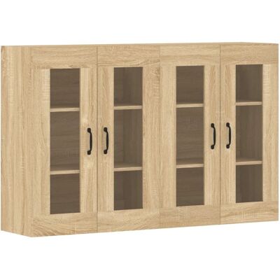vidaXL Vægmonterede skabe af eg Sonoma 2 stk - Sideboard/Buffet vidaXL Vægmonterede skabe af eg Sonoma 2 stk - Sideboard/Buffet