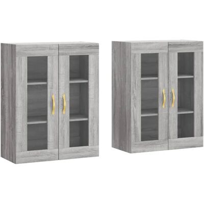 vidaXL 3197927 Gabinetes de Pared Sonoma Gris - Mueble de Pared vidaXL 3197927 Gabinetes de Pared Sonoma Gris - Mueble de Pared
