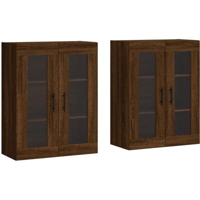 VidaXL 3197968 Mueble de pared en roble marrón - Mueble para sala VidaXL 3197968 Mueble de pared en roble marrón - Mueble para sala