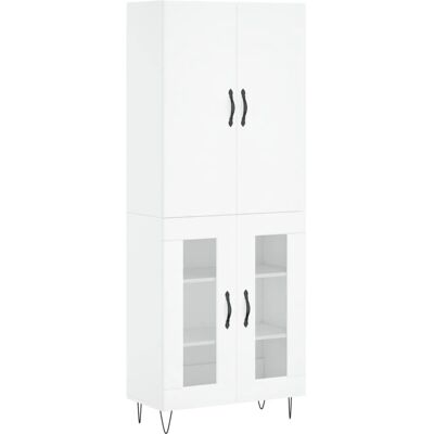 vidaXL Weiß Highboard 69,5x34x180 cm - Wohnzimmerschrank vidaXL Weiß Highboard 69,5x34x180 cm - Wohnzimmerschrank