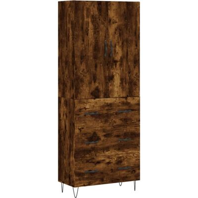 vidaXL Hoher Schrank Räucher Eiche 69,5x34x180 cm - Sideboard vidaXL Hoher Schrank Räucher Eiche 69,5x34x180 cm - Sideboard