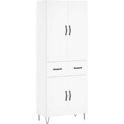 vidaXL Hochboard Weiß 69,5x34x180 cm - Sideboard vidaXL Hochboard Weiß 69,5x34x180 cm - Sideboard