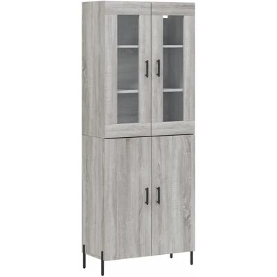 vidaXL Graues Sonoma Highboard - Sideboard für Wohnzimmer vidaXL Graues Sonoma Highboard - Sideboard für Wohnzimmer