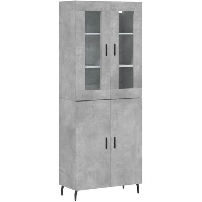 vidaXL Harmaa betonihylly 69,5x34x180 cm - Säilytyskaappi vidaXL Harmaa betonihylly 69,5x34x180 cm - Säilytyskaappi