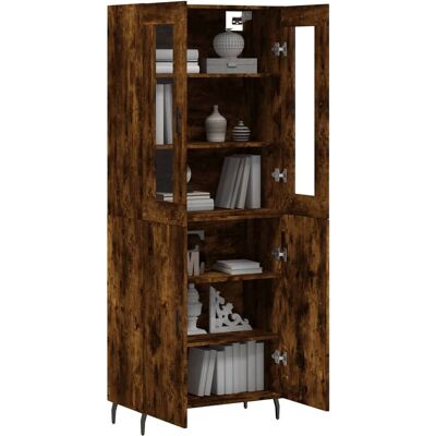 vidaXL Savustettu tammi 69,5x34x180 cm sivupöytä - Säilytyskaappi vidaXL Savustettu tammi 69,5x34x180 cm sivupöytä - Säilytyskaappi