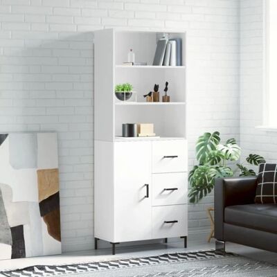 vidaXL Weiß 69,5x34x180 cm Stauraum-Schrank - Stauraum Möbel vidaXL Weiß 69,5x34x180 cm Stauraum-Schrank - Stauraum Möbel