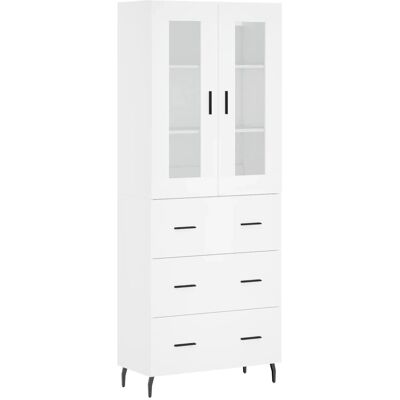vidaXL Hochschrank Weiß 69,5x34x180 cm - Sideboard vidaXL Hochschrank Weiß 69,5x34x180 cm - Sideboard