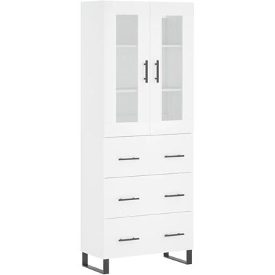 vidaXL Weiß 69,5x34x180 cm Highboard Sideboard Stauraum - Sideboard vidaXL Weiß 69,5x34x180 cm Highboard Sideboard Stauraum - Sideboard