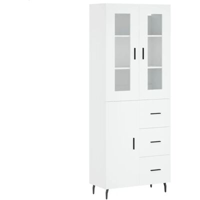 vidaXL Wohnzimmer-Sideboard - Weiß - 69,5x34x180 cm vidaXL Wohnzimmer-Sideboard - Weiß - 69,5x34x180 cm