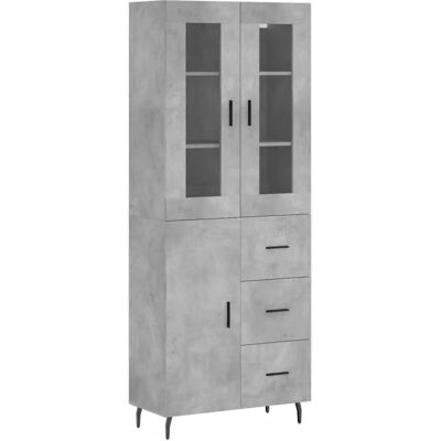 vidaXL Hochschrank Beton Grau - Sideboard Stauraum vidaXL Hochschrank Beton Grau - Sideboard Stauraum