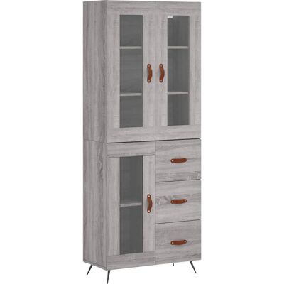 vidaXL Graues Sonoma Wohnzimmer-Sideboard - Wohnzimmer Sideboard vidaXL Graues Sonoma Wohnzimmer-Sideboard - Wohnzimmer Sideboard