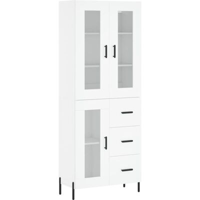 vidaXL Highboard Weiß 69,5x34x180 cm Sperrholz - Sideboard vidaXL Highboard Weiß 69,5x34x180 cm Sperrholz - Sideboard