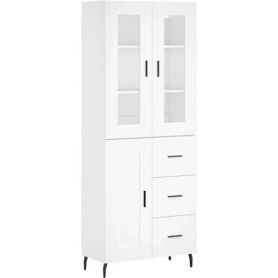 vidaXL Haut Bureau Blanc 69,5x34x180 cm - Buffet - Publicité vidaXL Haut Bureau Blanc 69,5x34x180 cm - Buffet - Publicité