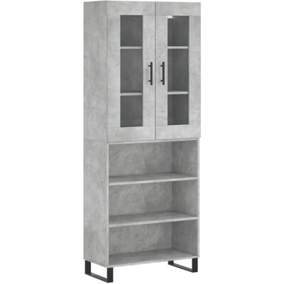 vidaXL Hochschrank Grau - Wohnzimmer Sideboard vidaXL Hochschrank Grau - Wohnzimmer Sideboard
