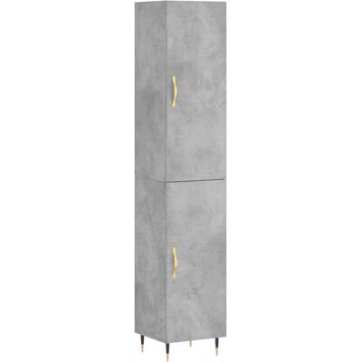 vidaXL Hochschrank Betonggrau - Wohnzimmer Sideboard vidaXL Hochschrank Betonggrau - Wohnzimmer Sideboard