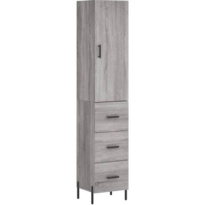 vidaXL Highboard Grey Sonoma - Sideboard - Wohnzimmer Aufbewahrungsschrank vidaXL Highboard Grey Sonoma - Sideboard - Wohnzimmer Aufbewahrungsschrank