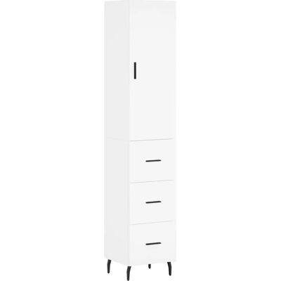 vidaXL Weißes Highboard 34,5x34x180 cm - Sideboard vidaXL Weißes Highboard 34,5x34x180 cm - Sideboard