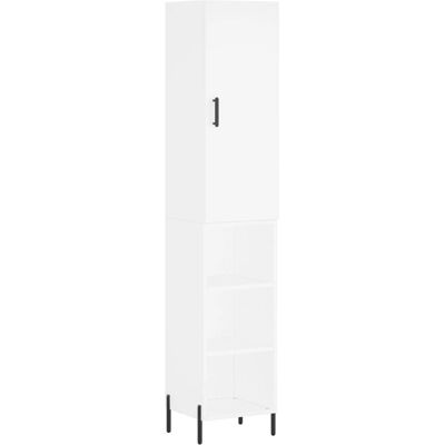 vidaXL Weißer Highboard 34,5x34x180 cm - Sideboard Möbel vidaXL Weißer Highboard 34,5x34x180 cm - Sideboard Möbel