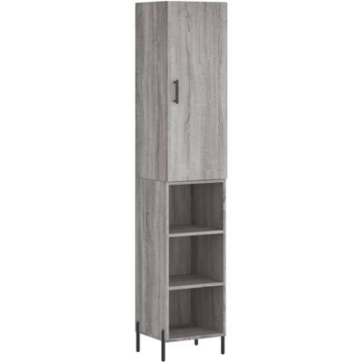 vidaXL Highboard Grey Sonoma 34,5x34x180 cm Engineered Wood - Wohnzimmer Anrichte vidaXL Highboard Grey Sonoma 34,5x34x180 cm Engineered Wood - Wohnzimmer Anrichte