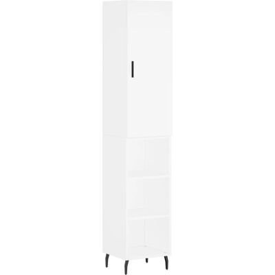 vidaXL Hochboard Weiß 34,5x34x180 cm - Lowboard/Buffet vidaXL Hochboard Weiß 34,5x34x180 cm - Lowboard/Buffet