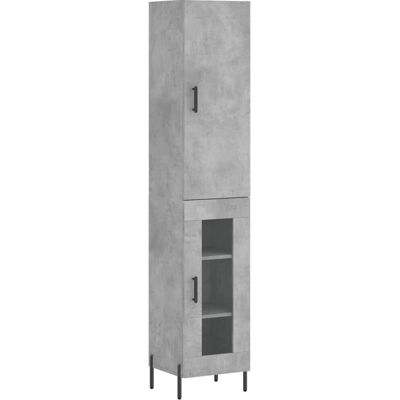 vidaXL Hochschrank Betonschwarz - Highboard/Sideboard vidaXL Hochschrank Betonschwarz - Highboard/Sideboard