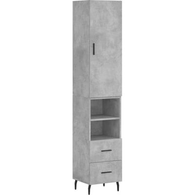 vidaXL Highboard Betonggrau - Sideboard Aufbewahrung - Wohnzimmermöbel vidaXL Highboard Betonggrau - Sideboard Aufbewahrung - Wohnzimmermöbel