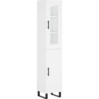 vidaXL Weißer Highboard - Sideboard Stauraum - Wohnzimmermöbel vidaXL Weißer Highboard - Sideboard Stauraum - Wohnzimmermöbel