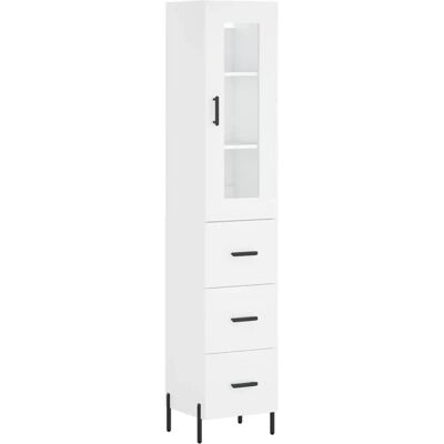 vidaXL Høj Skab Hvid 34,5x34x180 cm Finer - Skab vidaXL Høj Skab Hvid 34,5x34x180 cm Finer - Skab