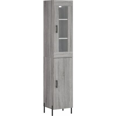 vidaXL Hochschrank Grau Sonoma 3-Schubladen Stauraum - Sideboard vidaXL Hochschrank Grau Sonoma 3-Schubladen Stauraum - Sideboard