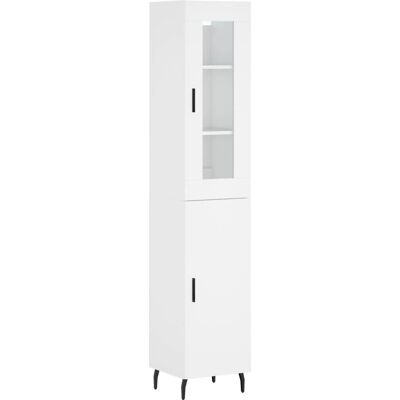vidaXL Weißer Highboard - Wohnzimmer Schrank vidaXL Weißer Highboard - Wohnzimmer Schrank
