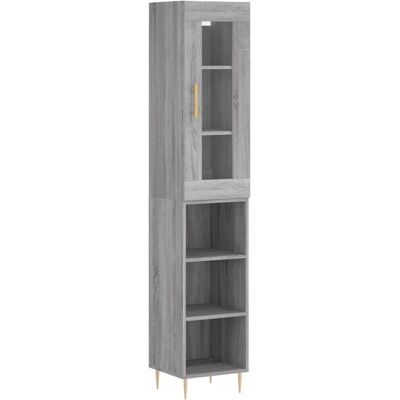 vidaXL Graues Sonoma Highboard - Wohnzimmer Schrank vidaXL Graues Sonoma Highboard - Wohnzimmer Schrank