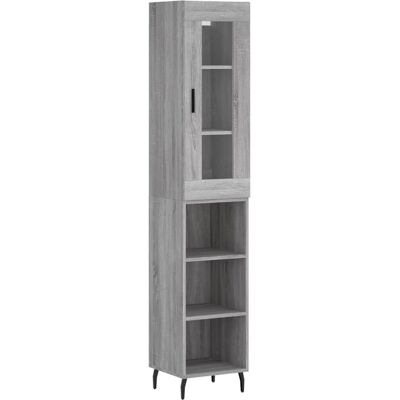vidaXL Hochbuffet Sonoma Grau - Wohnzimmer Sideboard vidaXL Hochbuffet Sonoma Grau - Wohnzimmer Sideboard