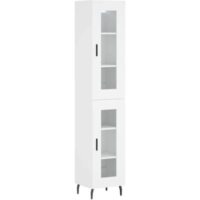 vidaXL Hochschrank Weiß 34,5x34x180 cm - Wohnzimmerbuffet vidaXL Hochschrank Weiß 34,5x34x180 cm - Wohnzimmerbuffet