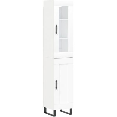vidaXL Weiß Highboard 34,5x34x180 cm - Highboard/Sideboard vidaXL Weiß Highboard 34,5x34x180 cm - Highboard/Sideboard