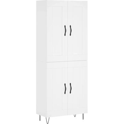 vidaXL Hochschrank Weiß 69,5x34x180 cm Spanplatte - Highboard vidaXL Hochschrank Weiß 69,5x34x180 cm Spanplatte - Highboard