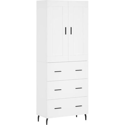 vidaXL Blanc 69,5x34x180 cm Salon Buffet - Buffet vidaXL Blanc 69,5x34x180 cm Salon Buffet - Buffet