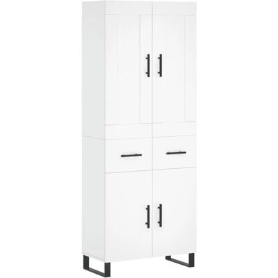 vidaXL Hochboard Weiß 69,5x34x180 cm - Wohnzimmer Sideboard vidaXL Hochboard Weiß 69,5x34x180 cm - Wohnzimmer Sideboard