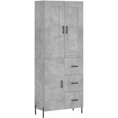 vidaXL Hochboard Beton Grau 69,5x34x180 cm - Wohnzimmer Sideboard vidaXL Hochboard Beton Grau 69,5x34x180 cm - Wohnzimmer Sideboard