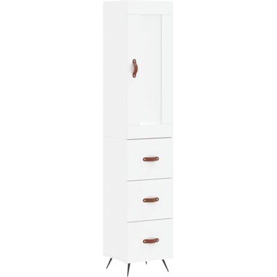 vidaXL Weiß 3-Schubladen Wohnzimmer-Sideboard - Sideboard vidaXL Weiß 3-Schubladen Wohnzimmer-Sideboard - Sideboard