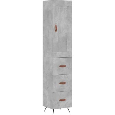 vidaXL Hochboard Beton Grau 34,5x34x180 cm - Sideboard vidaXL Hochboard Beton Grau 34,5x34x180 cm - Sideboard