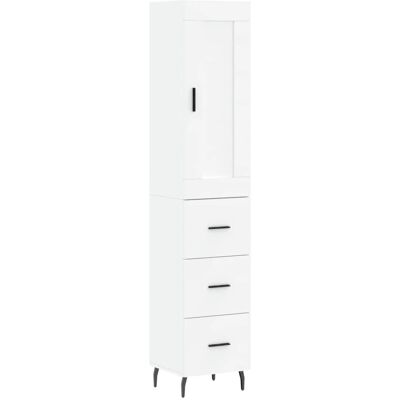 Buffet blanc vidaXL avec 3 tiroirs - Meuble haut Buffet blanc vidaXL avec 3 tiroirs - Meuble haut