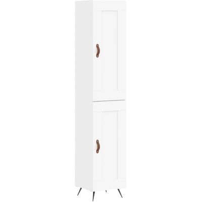 vidaXL Hochboard Weiß 34,5x34x180 cm Spanplatte - Sideboard vidaXL Hochboard Weiß 34,5x34x180 cm Spanplatte - Sideboard