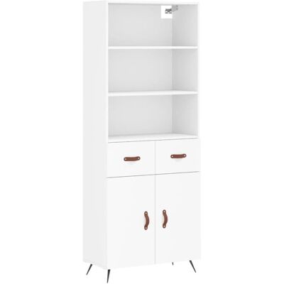 vidaXL Højskab Hvid 69,5x34x180 cm - Skab vidaXL Højskab Hvid 69,5x34x180 cm - Skab