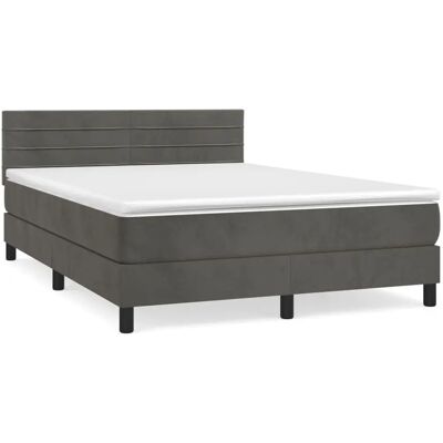 vidaXL Bett - Verstellbares Samtgrau 140x200cm vidaXL Bett - Verstellbares Samtgrau 140x200cm