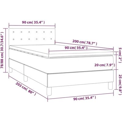 MAISONCHIC Bett mit Samtbezug - 90x200 cm - Bett MAISONCHIC Bett mit Samtbezug - 90x200 cm - Bett