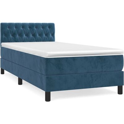 VidaXL Bett - Verstellbares Samt-Einzelbett 90x200cm - Bett VidaXL Bett - Verstellbares Samt-Einzelbett 90x200cm - Bett
