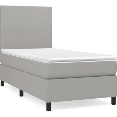 vidaXL Bett mit verstellbarem Kopfteil - 140x190cm - Bett vidaXL Bett mit verstellbarem Kopfteil - 140x190cm - Bett