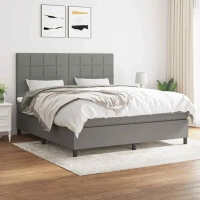 Maisonchic Dunkelgraues Taschenfederbett - Bett Maisonchic Dunkelgraues Taschenfederbett - Bett
